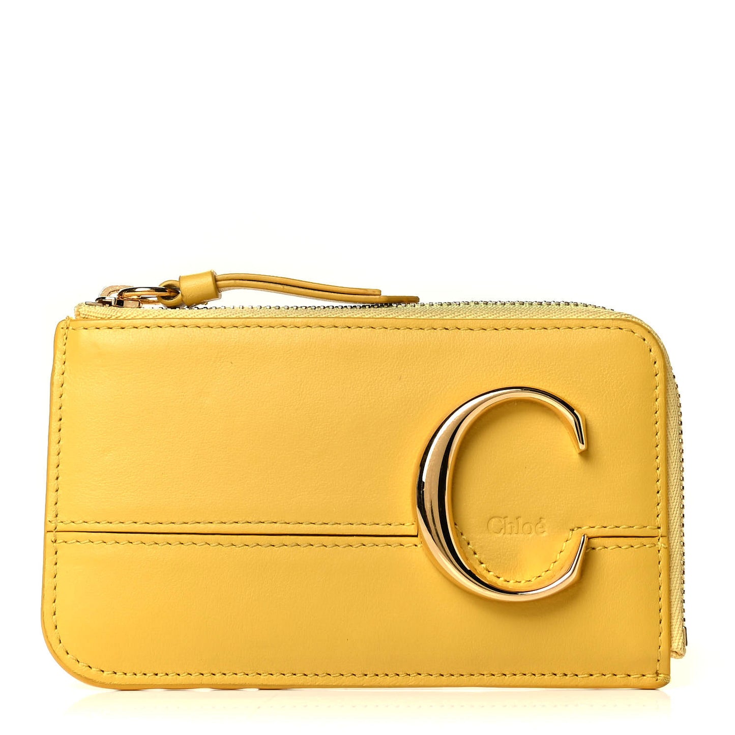Calfskin C Small Purse Sultan Yellow