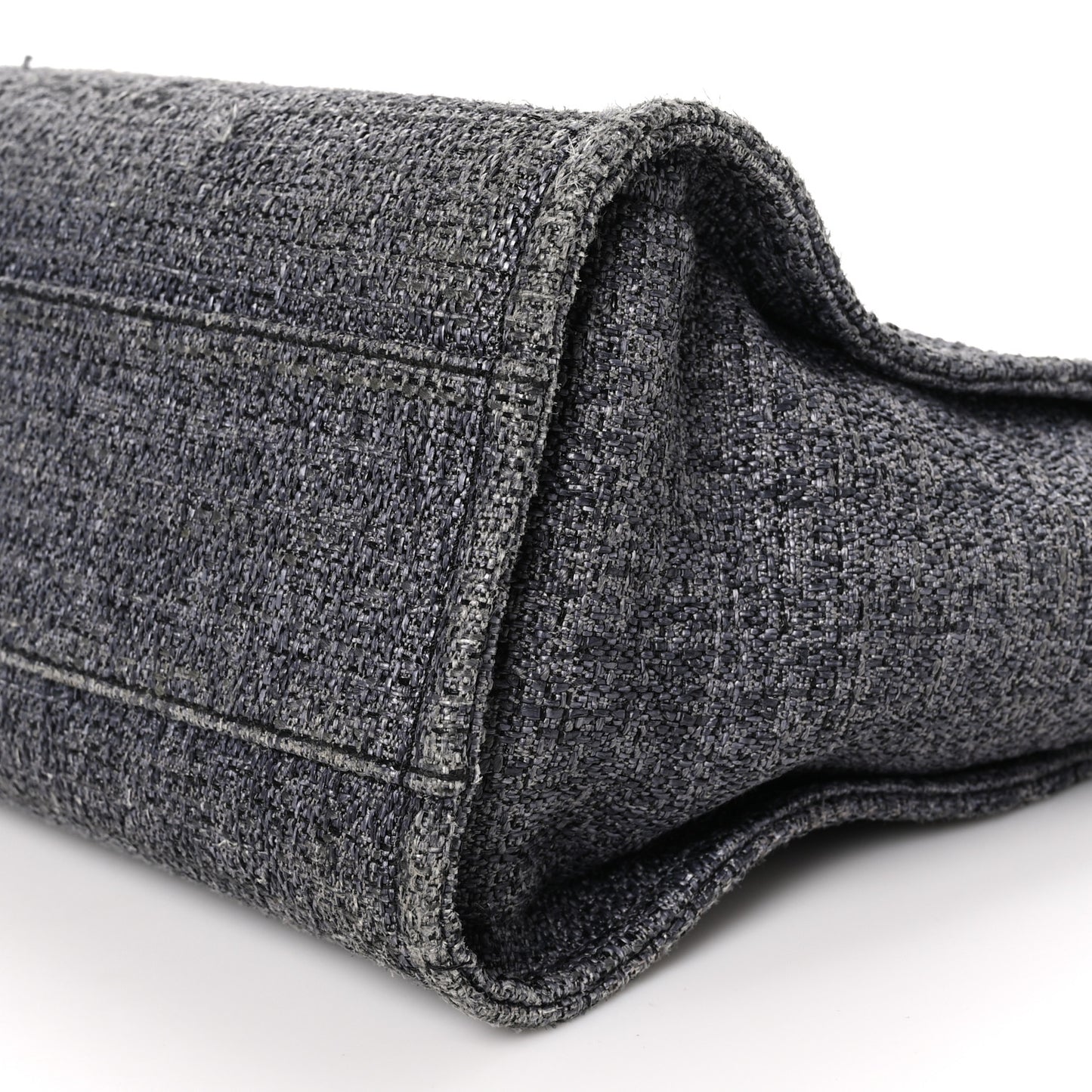 Lurex Boucle Small Deauville Tote Black