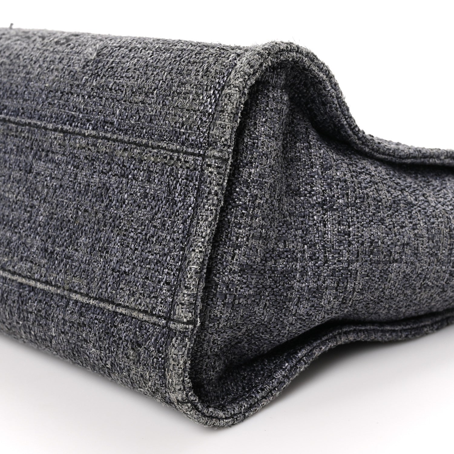 Chanel Lurex Boucle Small Deauville Tote Black 10 of 15