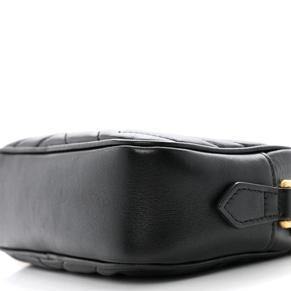 Gucci Calfskin Matelasse Mini GG Marmont Chain Shoulder Bag Black 10 of 10