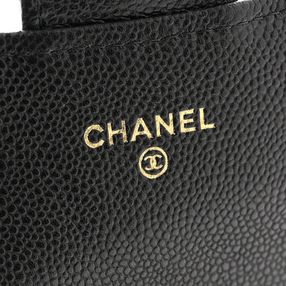 Chanel Caviar Quilted Flap Card Holder Wallet Black 6 of 8
