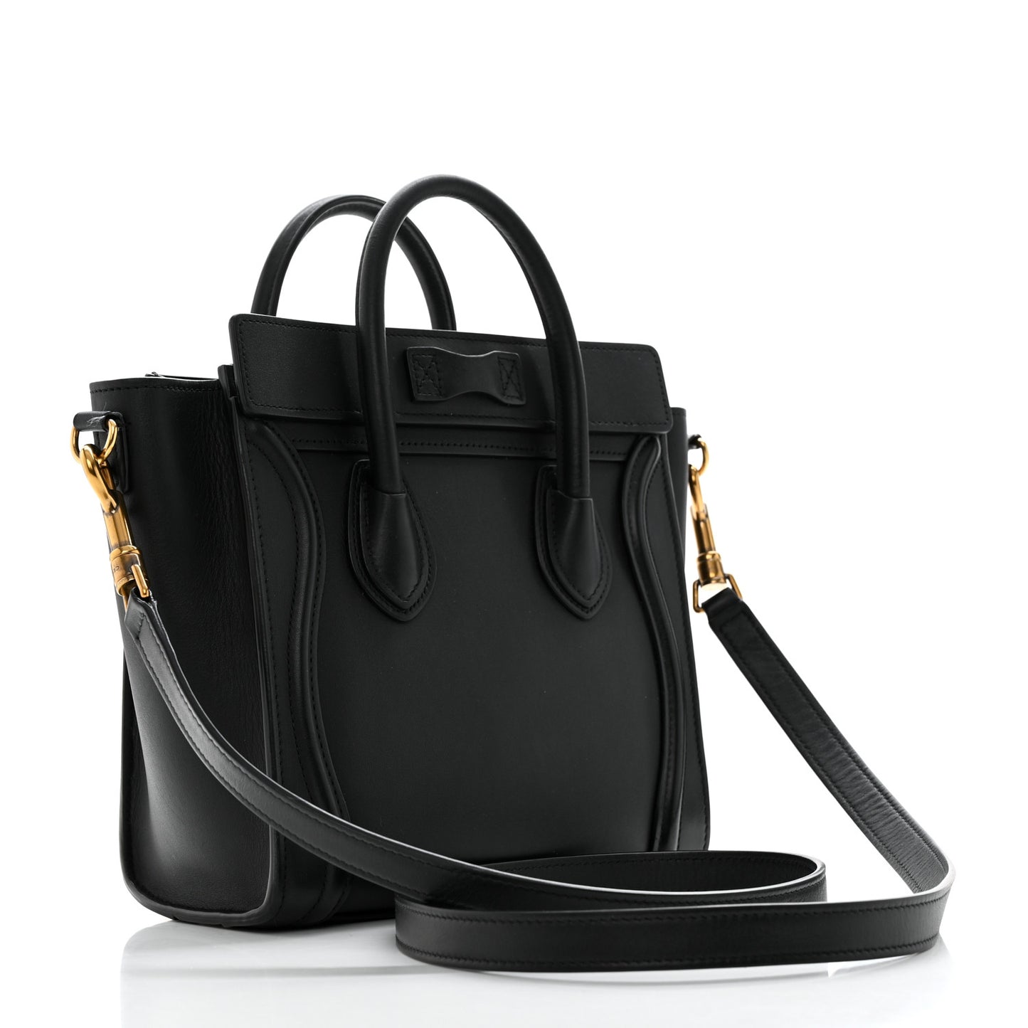 Smooth Calfskin Nano Luggage Black