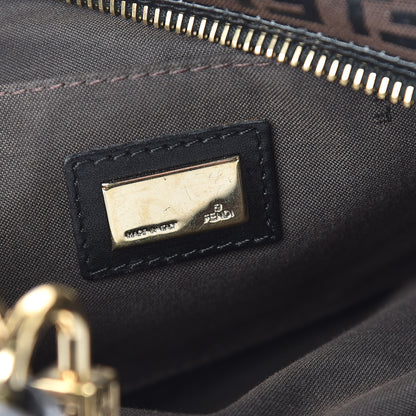 Fendi Zucchino Cuoio Small Chef Pocket Shoulder Bag Black Moro 6 of 12