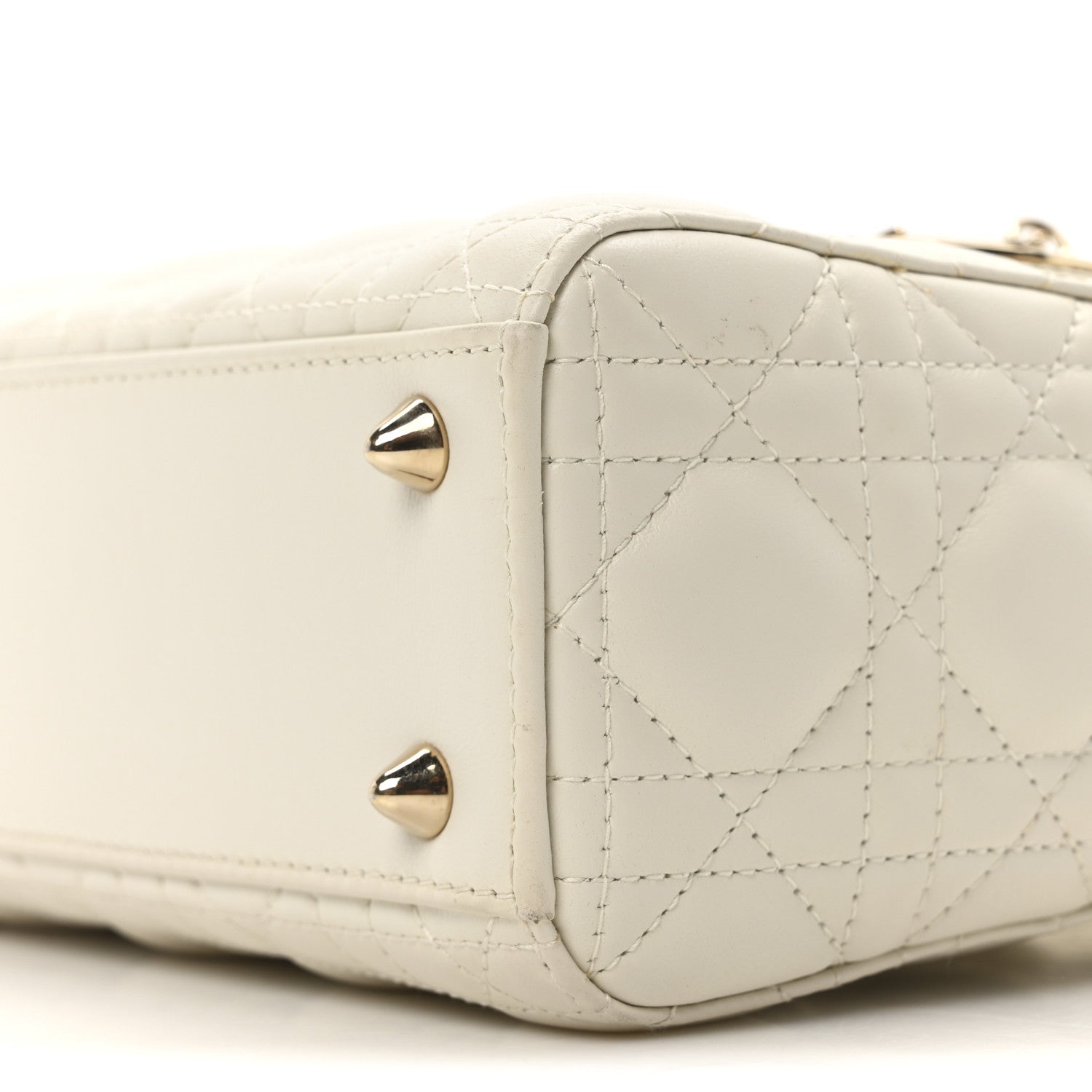 Christian Dior Lambskin Cannage Small My ABCDior Lady Dior White 11 of 11