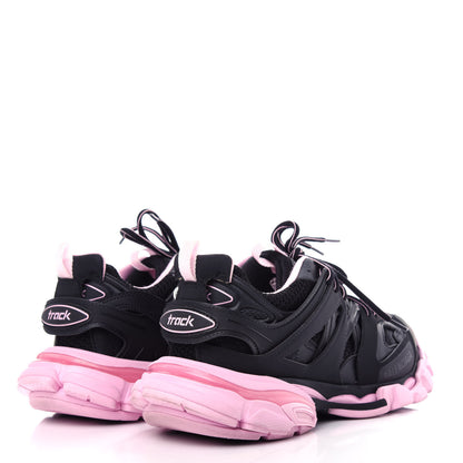 Balenciaga Mesh Nylon Bi-Color Womens Track Sneakers 38 Black Pink 4 of 10