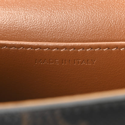Celine Triomphe Canvas Calfskin Mini Triomphe Tan 7 of 10
