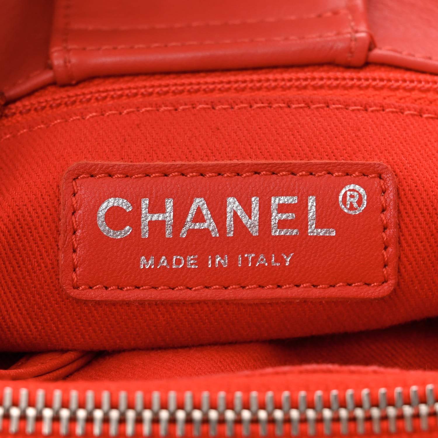 Chanel Calfskin Perforated Up In The Air Tote Red 6 of 10