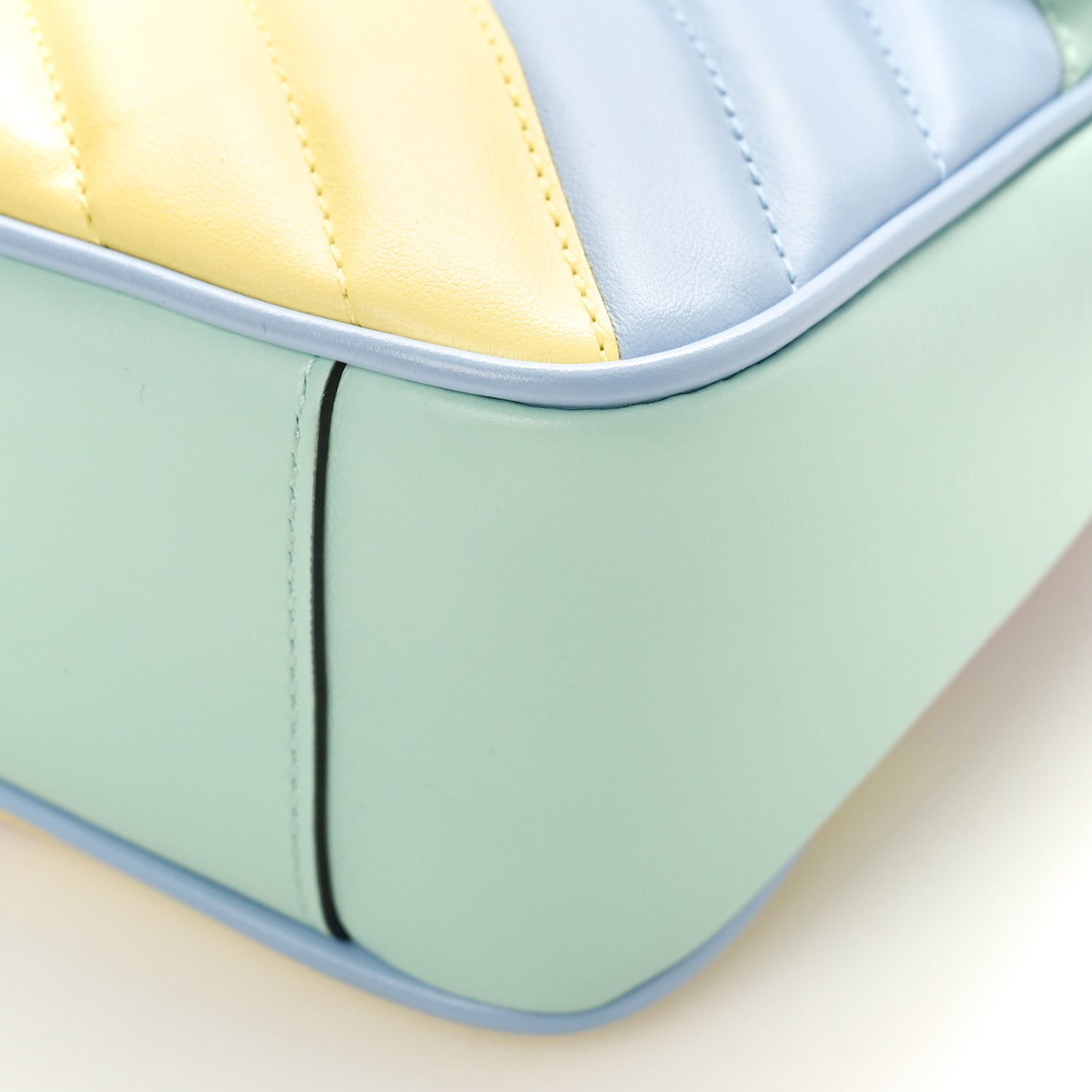 Calfskin Matelasse Diagonal Small GG Marmont Shoulder Bag Multicolor Pastel