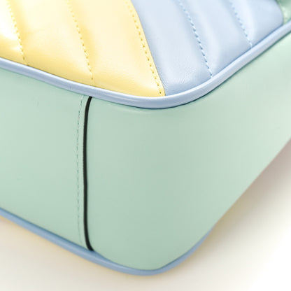 Gucci Calfskin Matelasse Diagonal Small GG Marmont Shoulder Bag Multicolor Pastel 9 of 9