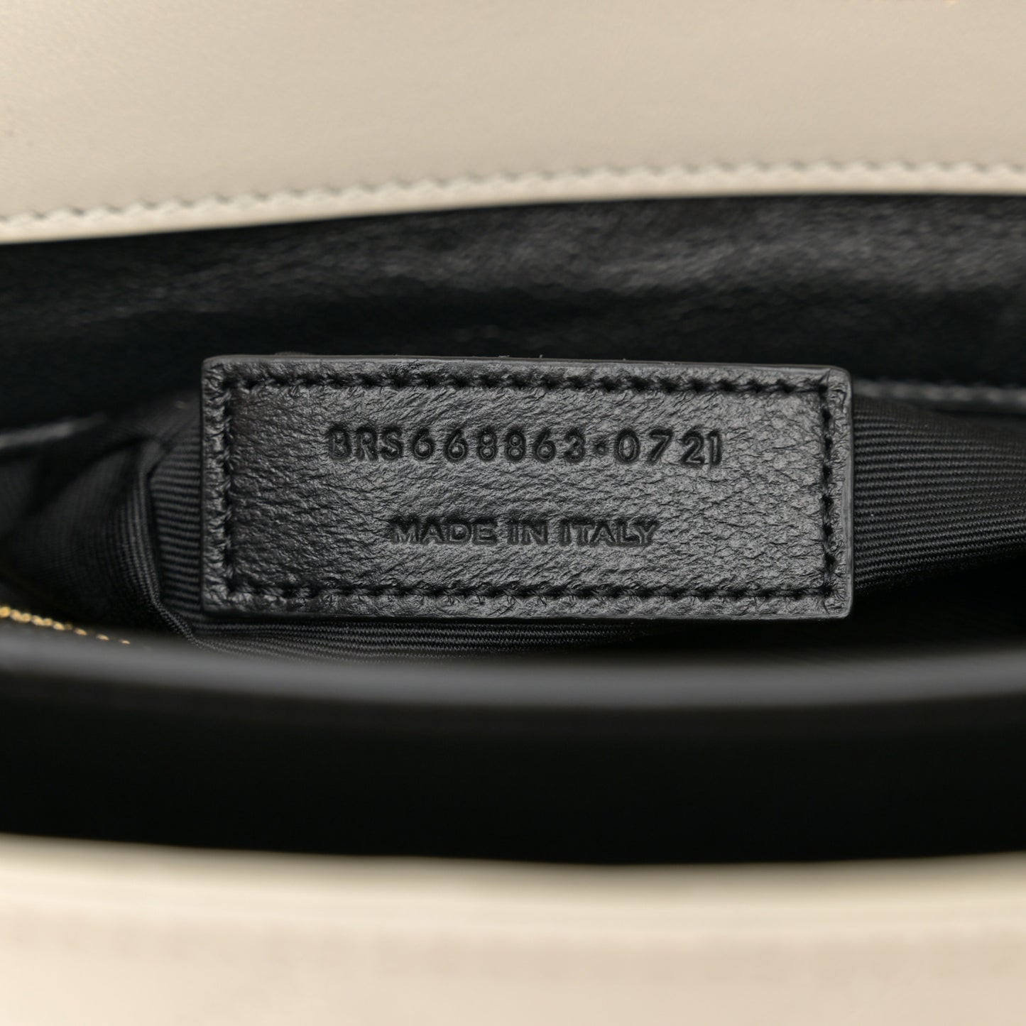 Lambskin Quilted Mini Gaby Satchel Crema Soft