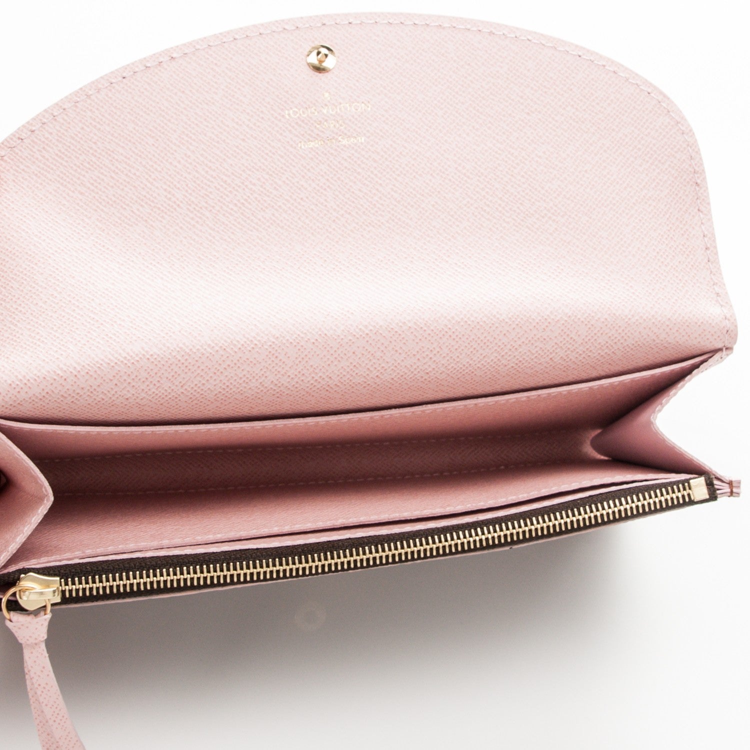 Louis Vuitton Damier Ebene Caissa Wallet Rose Ballerine 5 of 7