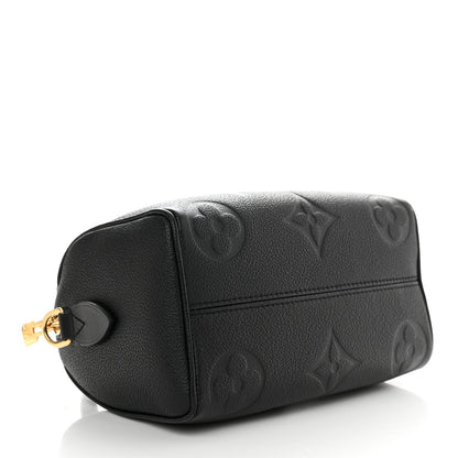 Louis Vuitton Empreinte Monogram Giant Speedy Bandouliere 20 Black 4 of 10