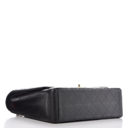 Chanel Caviar Quilted Maxi Double Flap Black 5 of 9