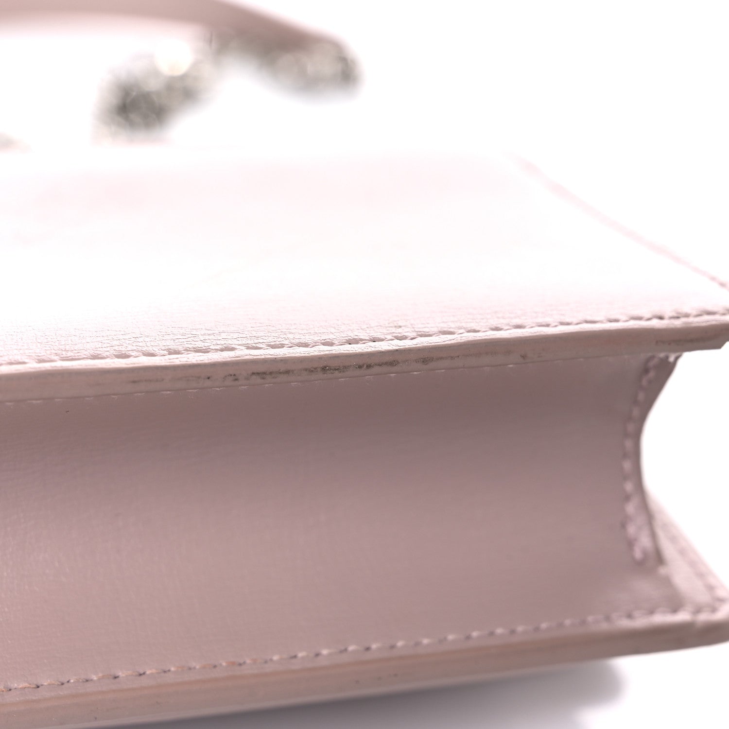 Saint Laurent Calfskin Monogram Sunset Chain Wallet Light Pink 14 of 21