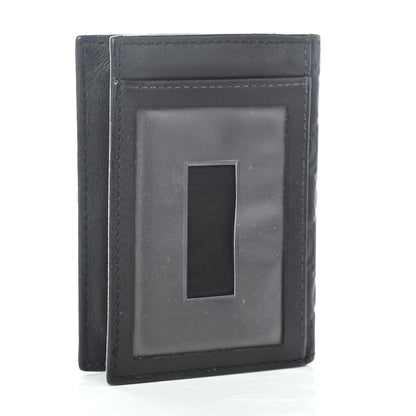 Gucci Guccissima Margaux Calfskin Avel Train Pass Card Case Black 2 of 4