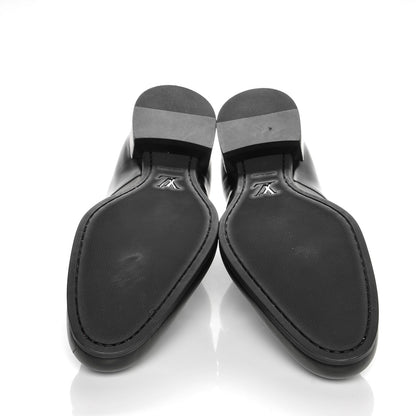 Louis Vuitton Lambskin Derby Lace Up Shoes 8 Black 6 of 8