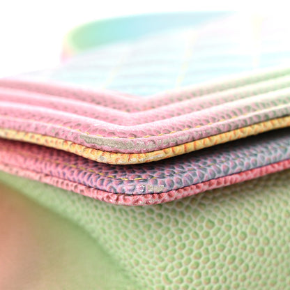 Chanel Caviar Quilted Medium Cuba Rainbow Boy Flap Multicolor 8 of 17