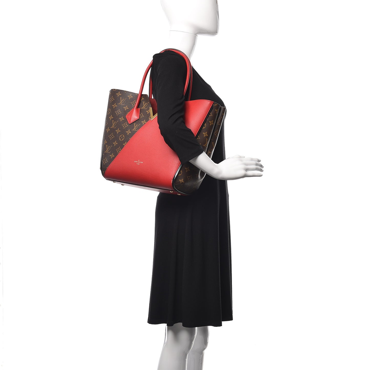 Calfskin Monogram Kimono Tote Cherry