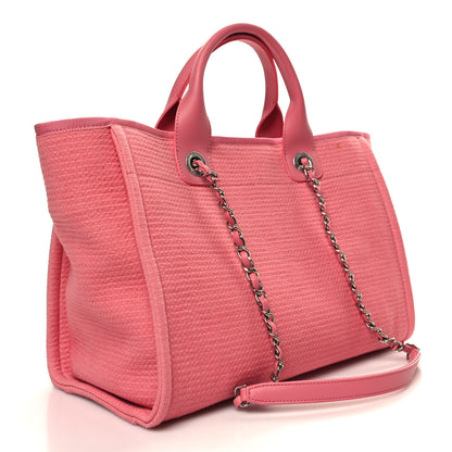 Chanel Mixed Fibers Small Deauville Tote Pink 4 of 16