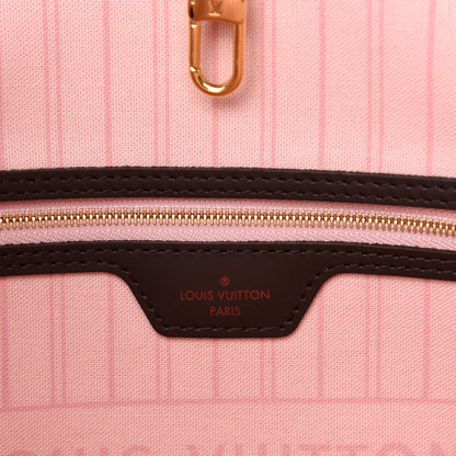 Louis Vuitton Damier Ebene Neo Neverfull MM Rose Ballerine 8 of 11