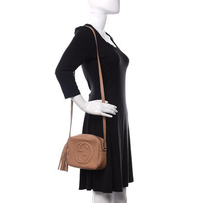Gucci Pebbled Calfskin Small Soho Disco Bag Camelia 2 of 10