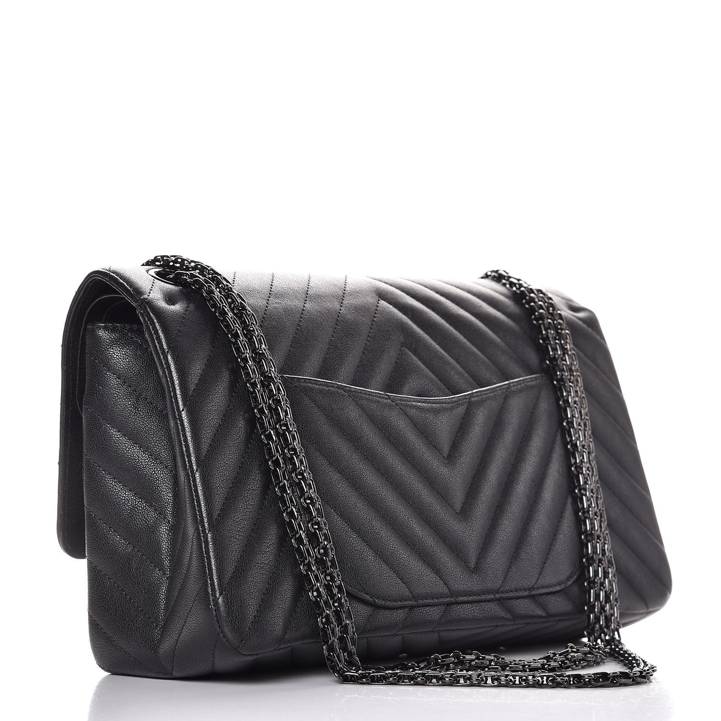 Sheepskin Chevron Quilted 2.55 Reissue 226 Flap So Black