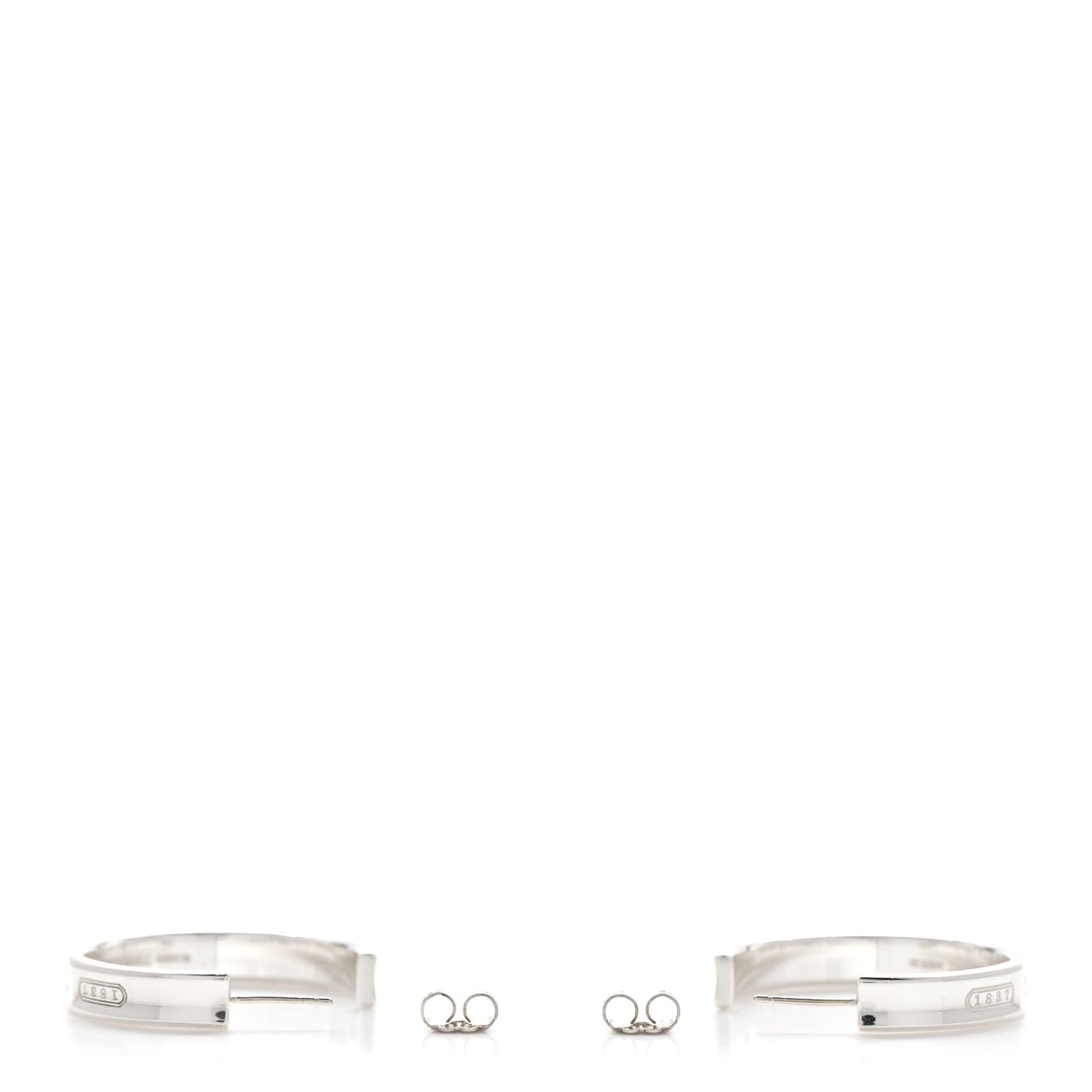 Sterling Silver Medium 1837 Hoop Earrings