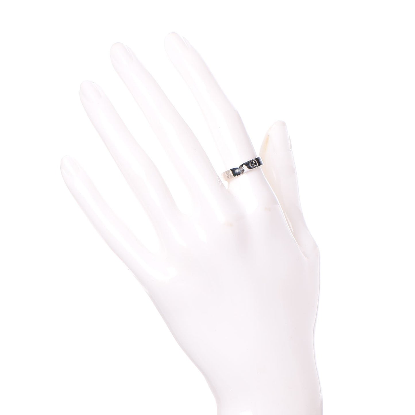 18K White Gold Icon Clover Ring 51.9 6