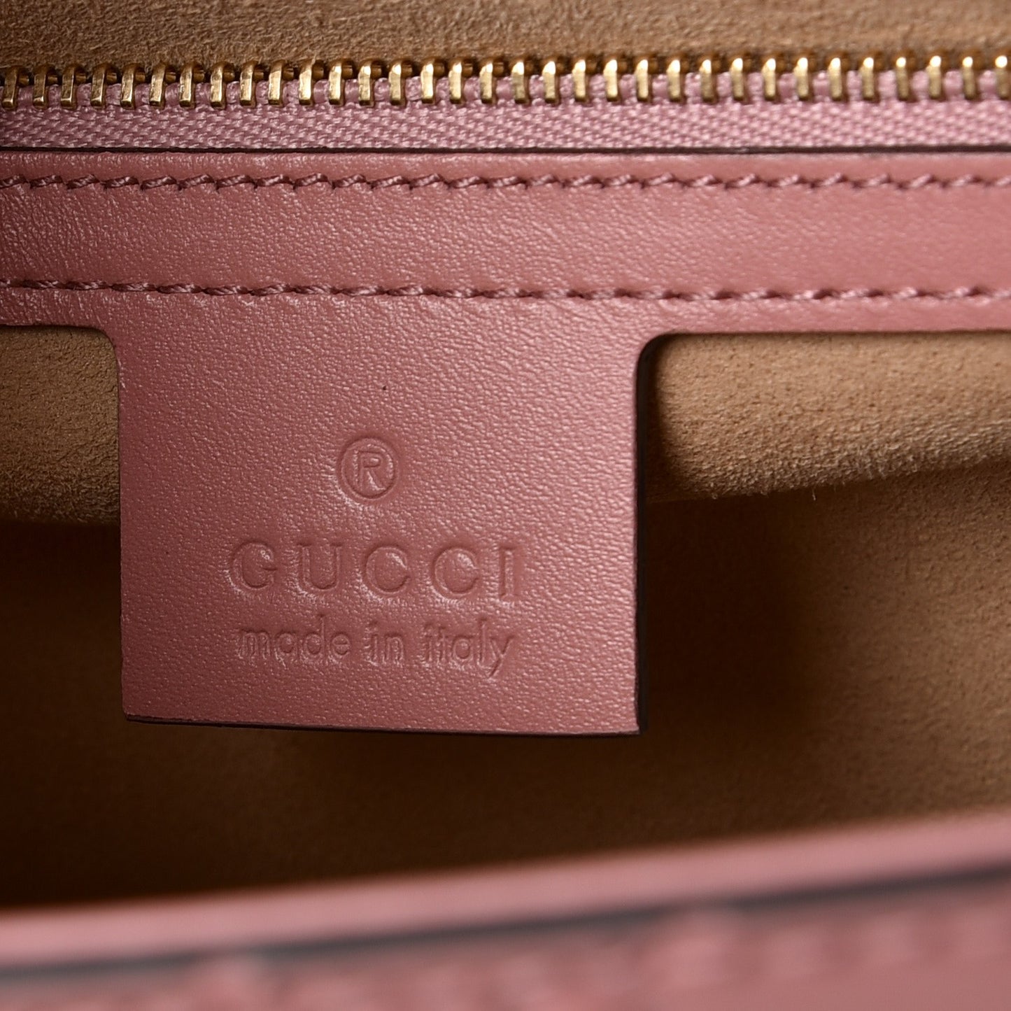 Guccissima Signature Small Padlock Top Handle Bag Rose Baby Candy