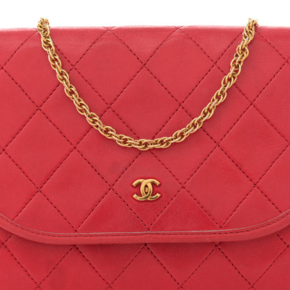 Chanel Lambskin Quilted Small Single Flap Red 8 of 12