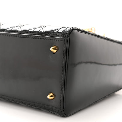 Christian Dior Patent Cannage Medium Lady Dior Black 10 of 11