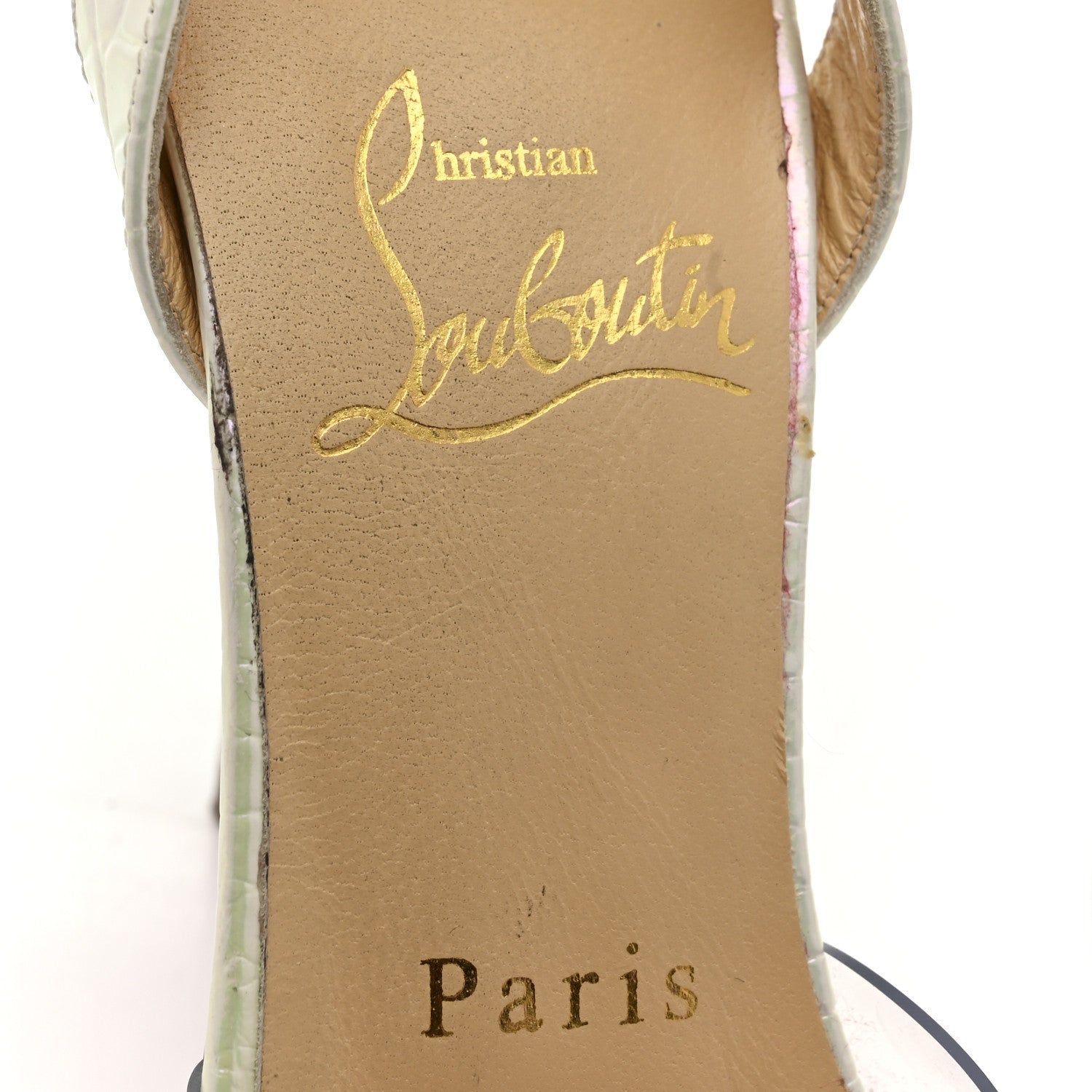 Christian Louboutin PVC Calf Alicoco Spikaqueen 100 Pumps 36.5 White 7 of 9
