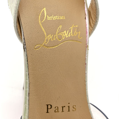 Christian Louboutin PVC Calf Alicoco Spikaqueen 100 Pumps 36.5 White 7 of 9