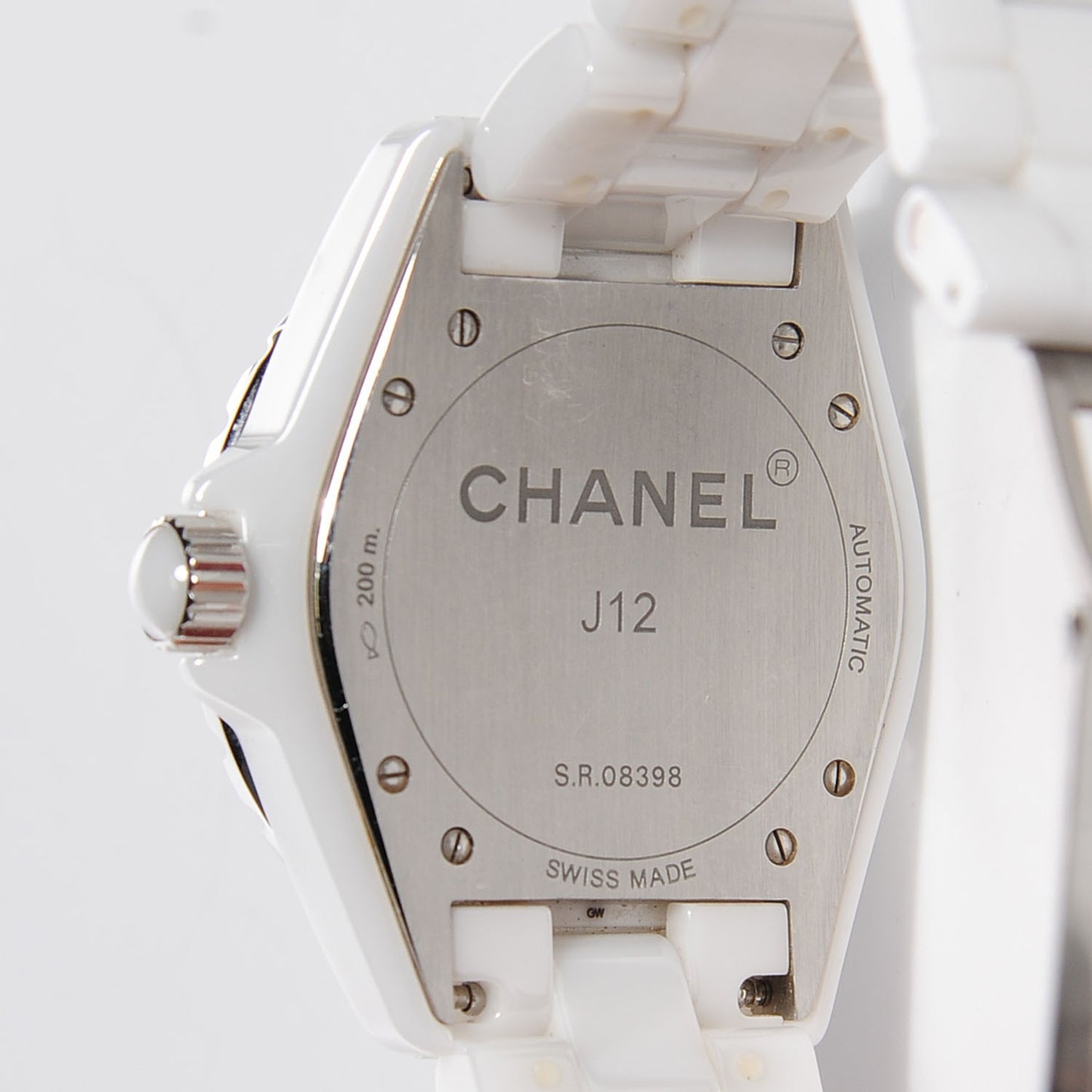 Stainless Steel Ceramic 38mm J12 Automatic Watch White
