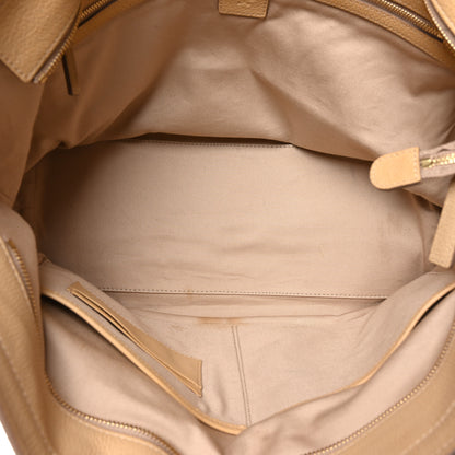 MCM Calfskin Visetos Anya Shopper Tote Beige 5 of 11