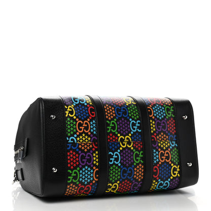 Gucci GG Supreme Monogram Psychedelic Duffle Bag Black Multicolor 4 of 9