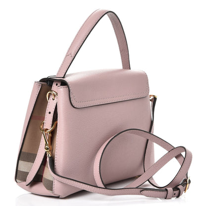 Burberry Derby Calfskin House Check Small Camberley Pale Orchid 3 of 8