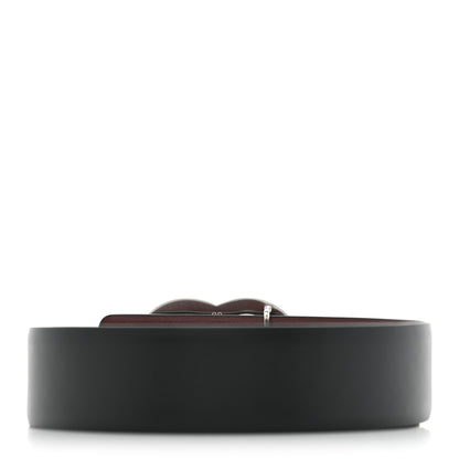 Chanel Calfskin CC Reversible Belt 80 32 Black Burgundy 2 of 6