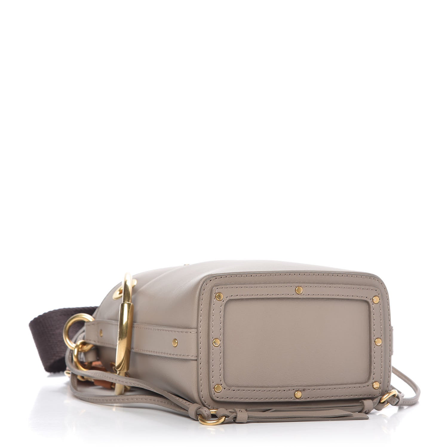 Chloe Smooth Calfskin Mini Roy Bucket Bag Motty Grey 4 of 9