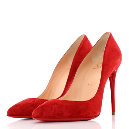 Christian Louboutin Veau Velours Pigalle Follies 100 Pumps 36 Rougissime 3 of 14