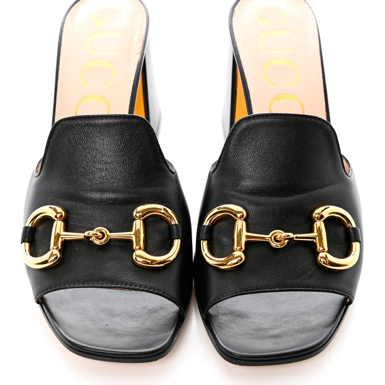Gucci Nappa Horsebit 75mm Slide Sandals 39 Black 13 of 14
