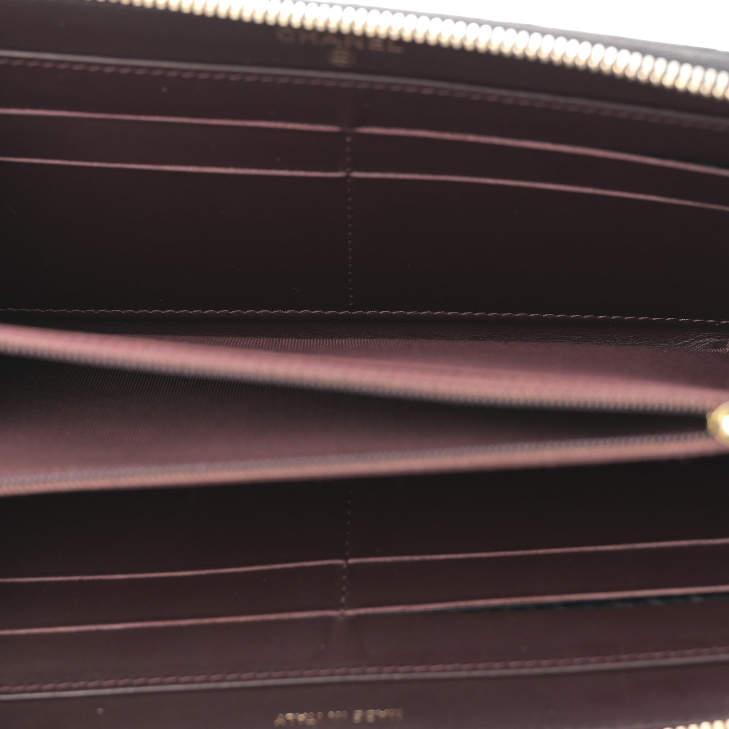 Chanel Caviar Quilted Large Gusset Zip Around Wallet Black 5 of 8