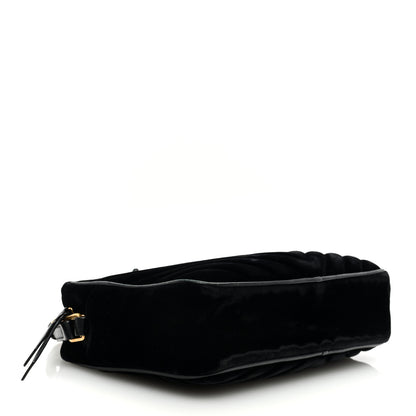 Saint Laurent Velvet Matelasse Monogram Lou Camera Bag Black 5 of 10