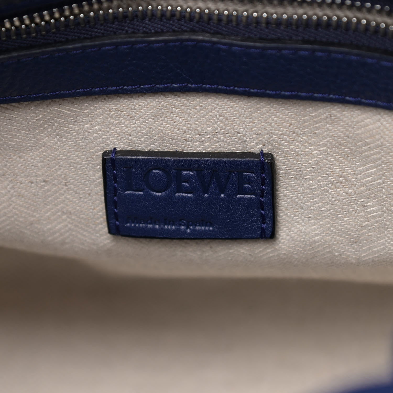 Loewe Calfskin Flamenco Knot Bag Navy 6 of 8