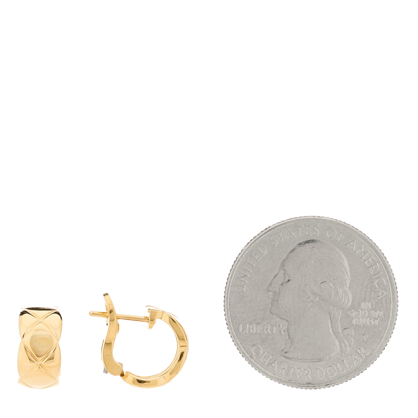 18K Yellow Gold Coco Crush Hoop Earrings