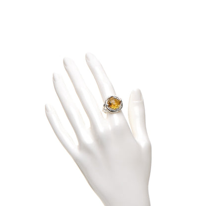David Yurman Sterling Silver Citrine 11mm Infinity Ring 52 6 2 of 6