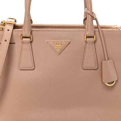 Prada Saffiano Small Galleria Double Zip Tote Cammeo 7 of 9