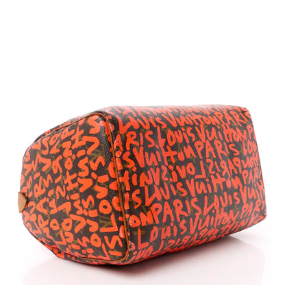 Louis Vuitton Monogram Graffiti Speedy 30 Orange 4 of 20