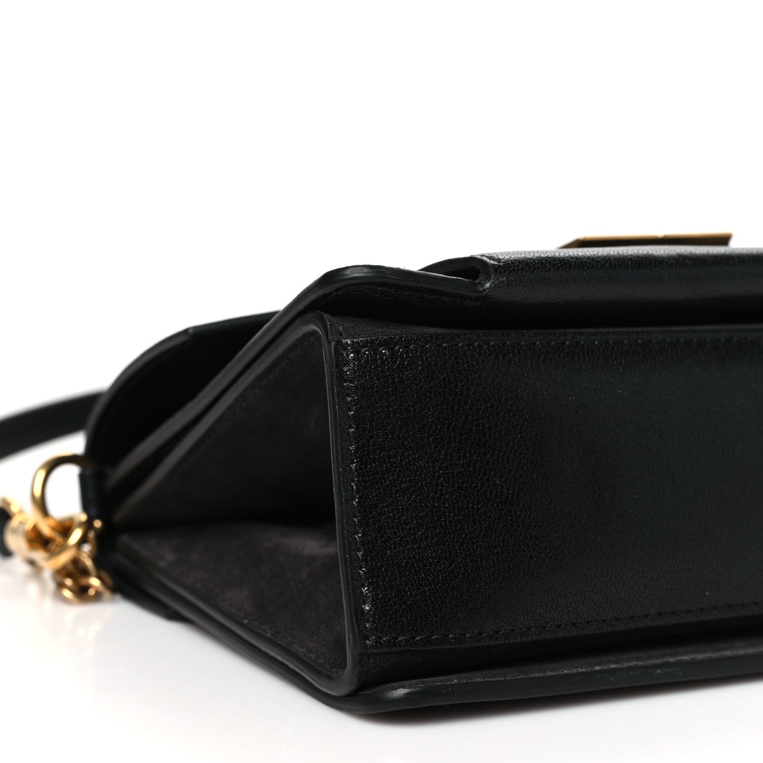 Givenchy Goatskin Suede Small GV3 Shoulder Bag Black Grey 8 of 9