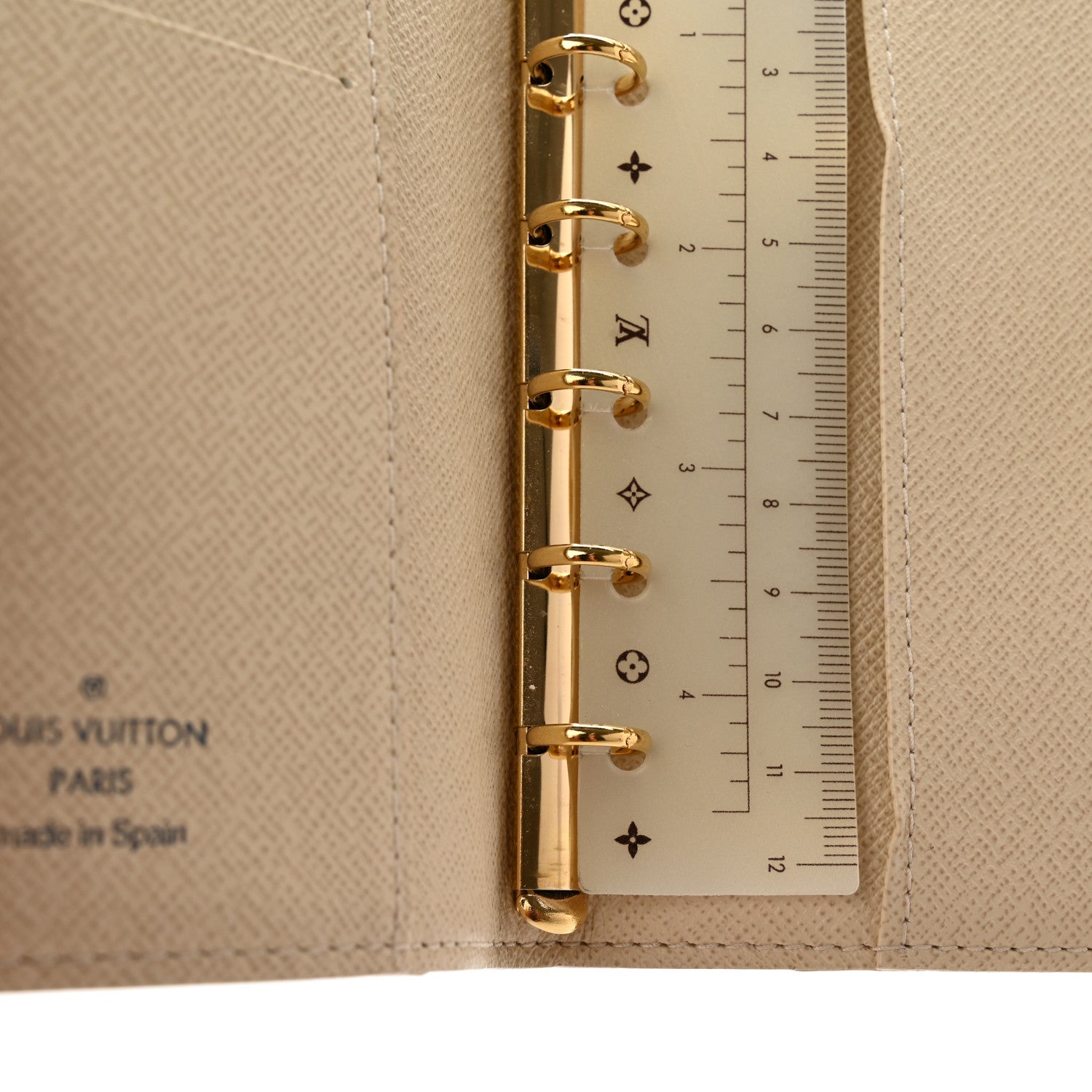 Louis Vuitton Damier Azur Small Ring Agenda Cover 11 of 12
